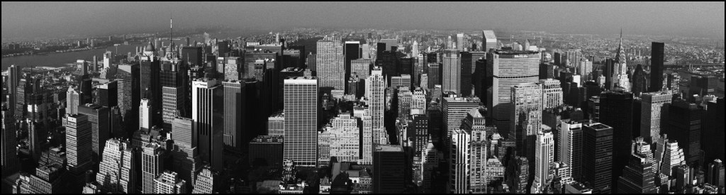 Panorama photographed from top of Empire State Building